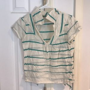 Anthropologie| Striped Polo